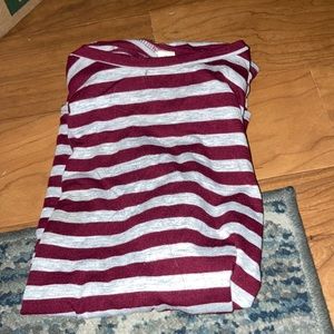 Color white and red, size large